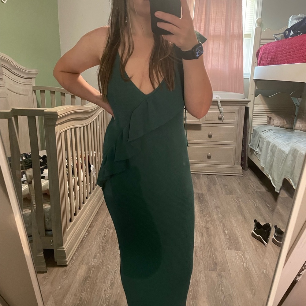 Zara olive dress